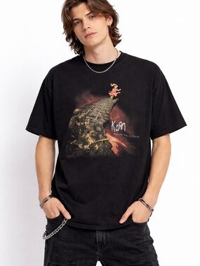 Korn Follow the Leader Band Tee 3X Vintage Y2K Grunge